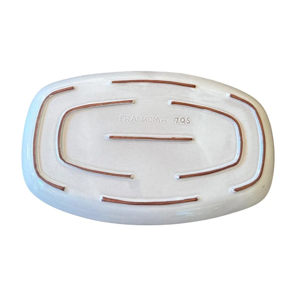 Vintage Frankoma Pottery 7QS Mayan Aztec Platter Mid Century Serving Tray